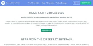 Home & Gift Virtual schedule revealed Harrogate Home & Gift Website