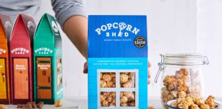 Delicious gourmet popcorn from Popcorn Shed