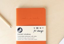Sustainable stationery with style Vent for Change