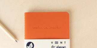 Sustainable stationery with style Vent for Change