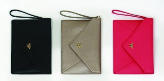 Vegan leather clutch bags
