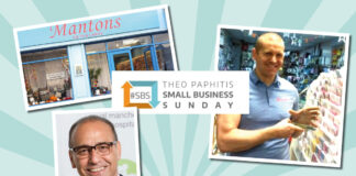 Mantons Gifts & Cards recognised by Theo Paphitis