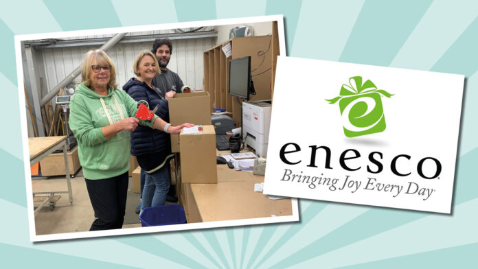 Sleeves rolled up at Enesco!