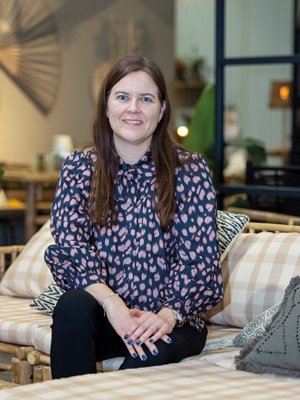 Bloomingville sales 
director Camilla Vestertjele