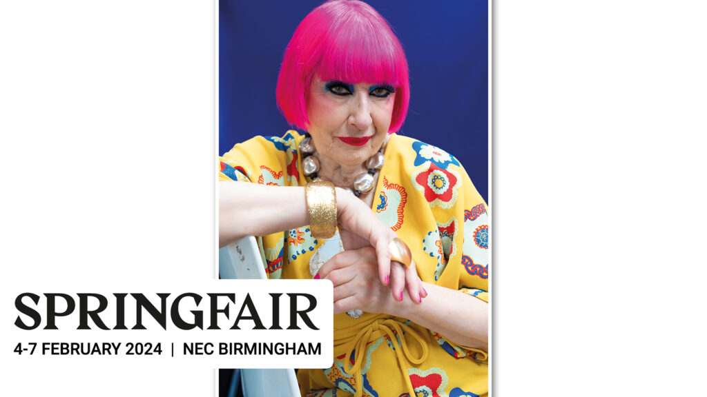 Zandra Rhodes at Spring Fair