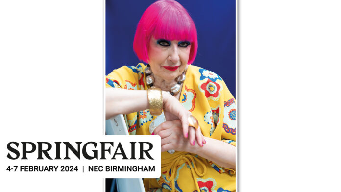 Zandra Rhodes at Spring Fair