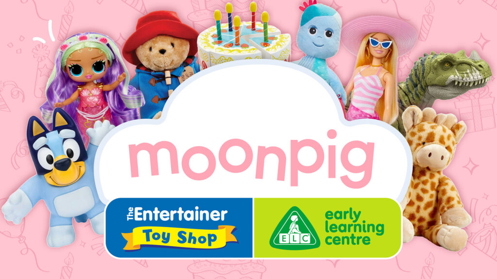 Moonpig works with The Entertainer