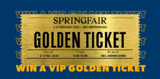 Last chance to enter Spring Fair’s Golden Ticket competition! Golden Ticket competition