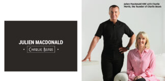 Charlie Bears collabs with Julien Macdonald OBE Charlie Bears collab