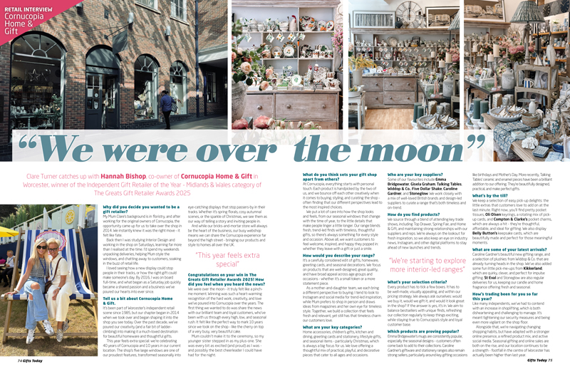 Gifts Today Aug/Sept 2025 Retail Interview Cornucopia