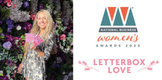 Kerry Bilson shortlisted for business awards Letterbox Love award