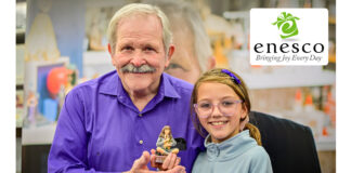 Enesco enjoys successful signing events with award-winning artist Jim Shore Enesco Jim Shore signing