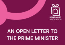 Home & Gift Association calls on Prime Minister to back independent retailers, suppliers and British manufacturing Home & Gift Association Letter